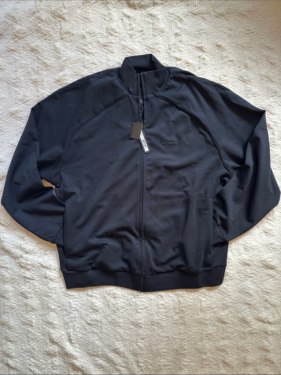 SKIMS Jackets & Blazers - SKIMS Obsidian Matte Tricot Oversized Track Jacket